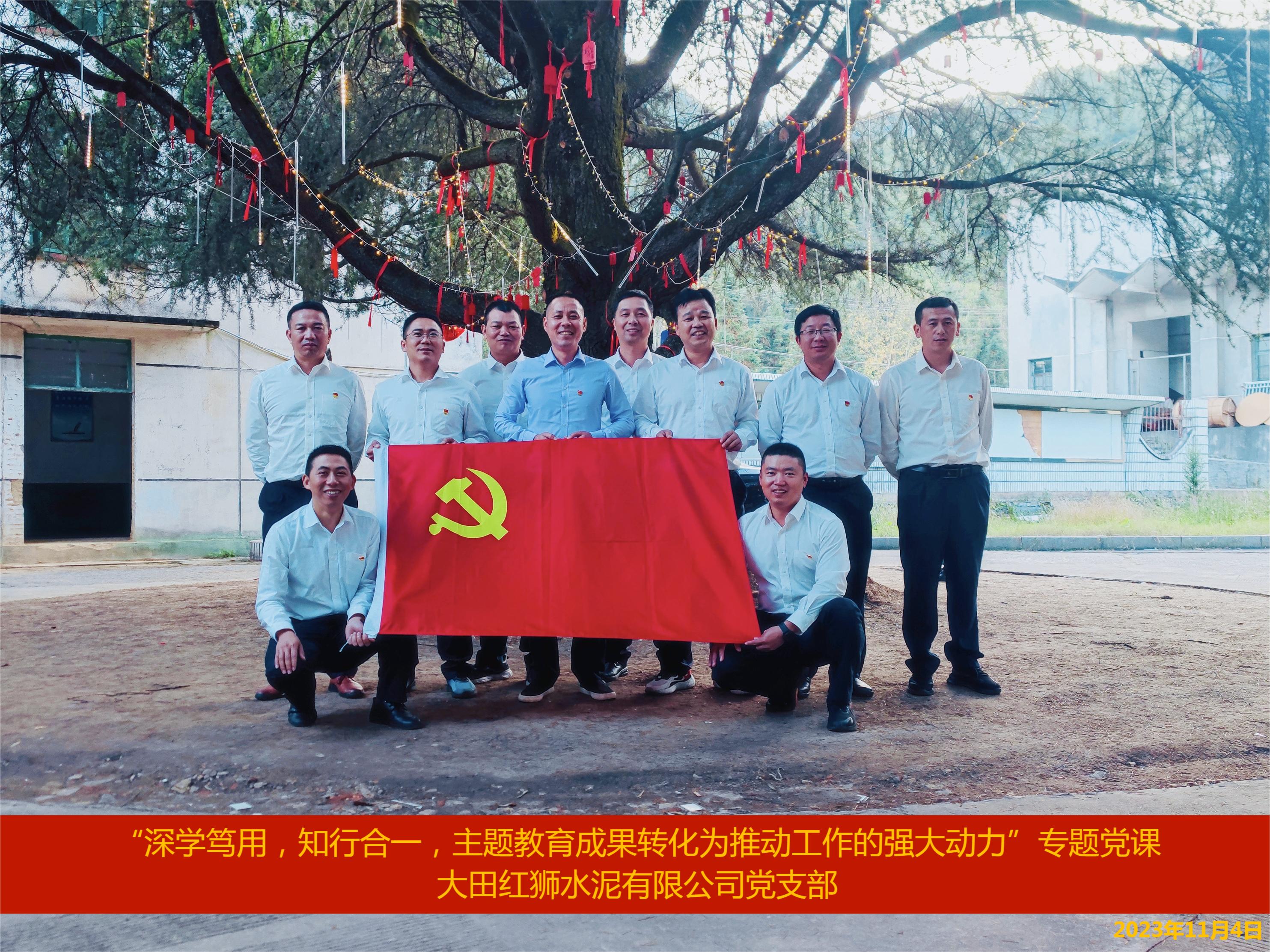 把主題教育成果轉(zhuǎn)化為推動(dòng)工作的強(qiáng)大動(dòng)力——大田紅獅黨支部組織開(kāi)展主題教育專題黨課
